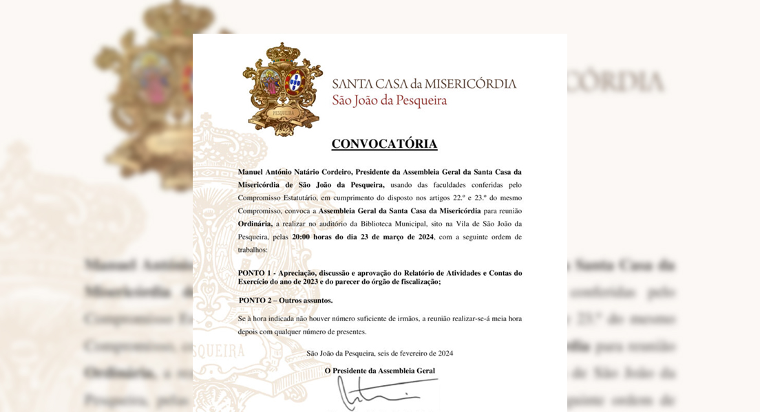 Convocatória Assembleia Geral - Setembro 2025